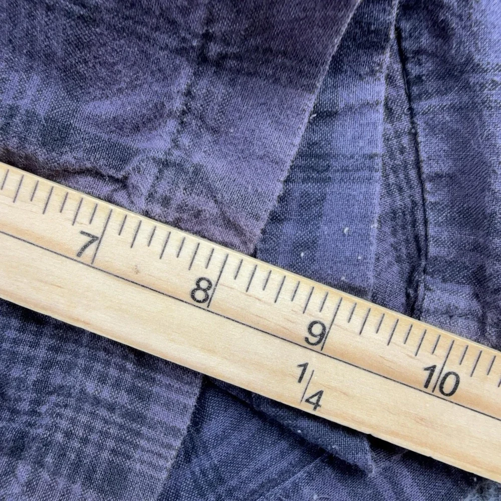 Fox Shorts Mens 36 Purple Plaid Chino 11 Inseam Flat Front Casual Cotton Pockets